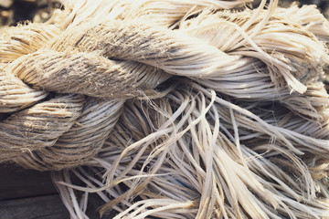 Rope used to tie. Rope with thick durability.