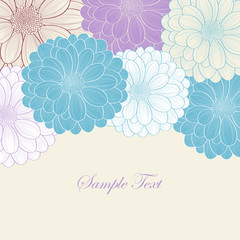 Floral background with flower chrysanthemum.
