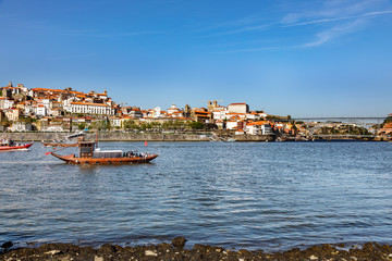 Fototapeta na wymiar Porto on the Douro shore, Portugal