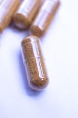 Fototapeta na wymiar Vitamin mineral health supplements