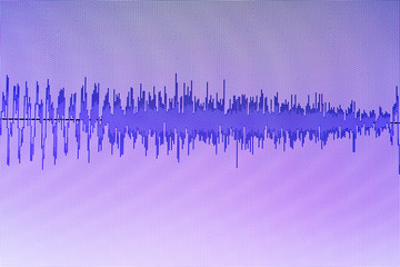 Audio sound wave studio editing