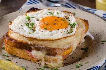Croque madame sandwich, delish food