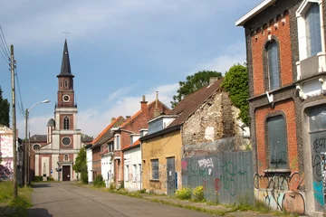 Foto op Plexiglas Doel: een verlaten spookstad in België © JoveImages