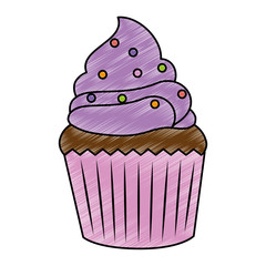 sweet cupcake pastry icon