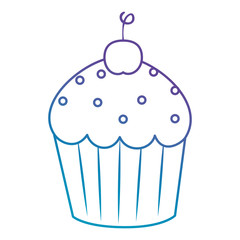 sweet cupcake pastry icon