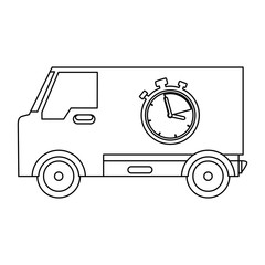 delivery van with chronometer