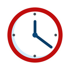 time clock isolated icon
