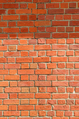 Obraz premium Texture of a red brick wall background