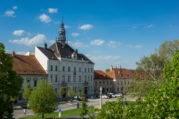 Fototapeta na wymiar Town hall in Valtice, South Moravia, Czech Republic