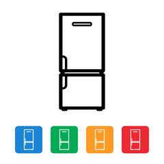 Fridge icon set