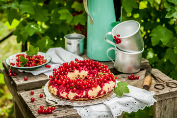 Red Currant Upside Down Bundt Cake