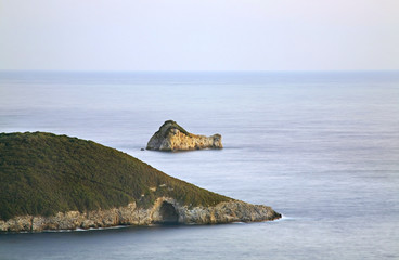 Fototapeta na wymiar Landscape near Palaiokastritsa. Greece