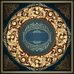 Golden ornate decorative design