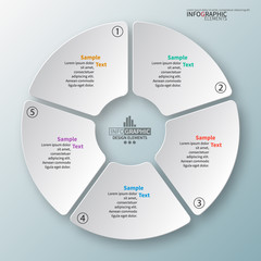 Abstract 3D Paper Infographics