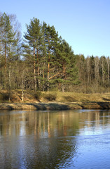 Fototapeta premium Toropa river near Toropets. Tver Oblast. Russia
