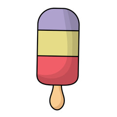 ice cream bar icon over white background, vector illustration