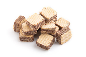 wafer chocolate isolated on white background