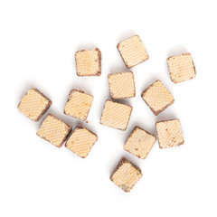 wafer chocolate isolated on white background
