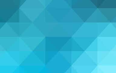 Light BLUE vector shining triangular backdrop.