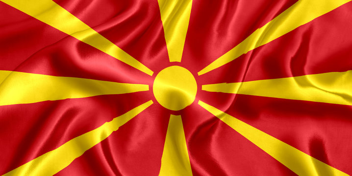 Flag Of Macedonia Silk