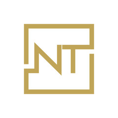 two letter logo line square NA TO NZ