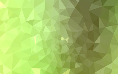 Obraz premium Light Green, Yellow vector polygonal template.