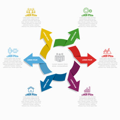 Infographic design template with place for your text. Vector illustration.