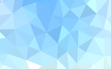 Fototapeta na wymiar Light BLUE vector polygon abstract layout.