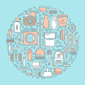 Cleaning concept illustration