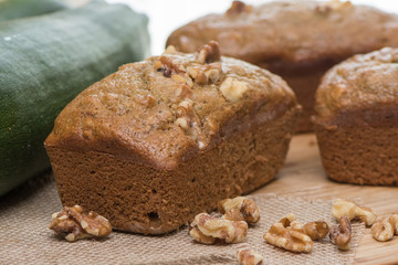 Fresh baked zucchini bread