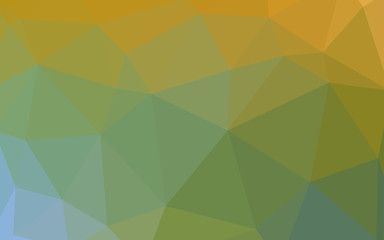 Light Green, Yellow vector abstract mosaic backdrop.