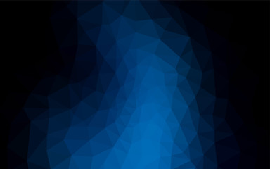 Dark BLUE vector gradient triangles texture.