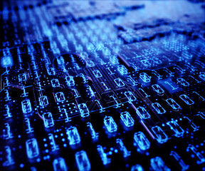 Abstract background binary codes. Abstract background of binary codes on a digital display,...