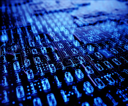 Abstract background binary codes. Abstract background of binary codes on a digital display, technology concept.