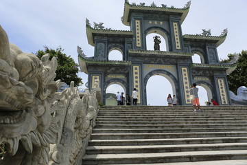 Temple bouddhiste à Danang au Vietnam