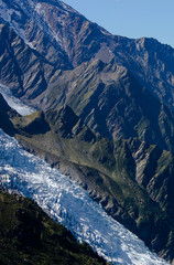 Gletscher am Mont-Blanc-Massiv, französische Alpen.