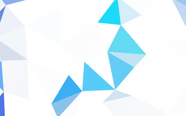 Dark Green, Red vector polygonal pattern.