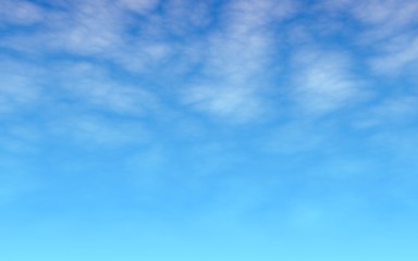 The bright sky in the morning