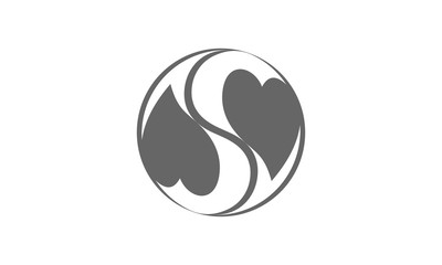 S Love Logo Vector