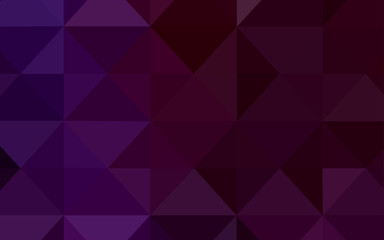 Dark Purple vector triangle mosaic template.