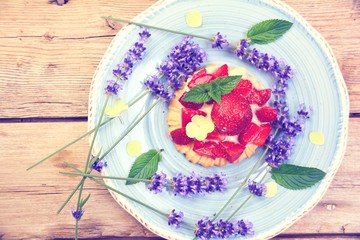 Kuchen - Erdbeeren - Erdbeertörtchen