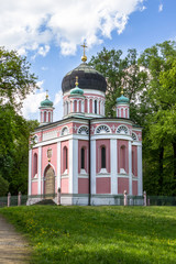 Fototapeta na wymiar The Alexander-Newski-Church in the Russian Colony Alexandrowka, Potsdam, Germany