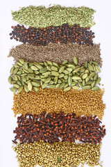 Group of Indian Spices