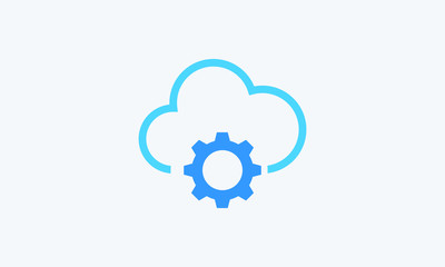 cloud database vector  icon