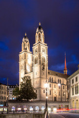 Fototapeta premium Grossmuenster in Zurich