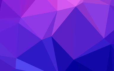 Light Pink, Blue vector shining triangular backdrop.