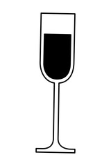cup champagne isolated icon vector illustration design