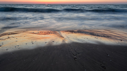 Landscape Sunset on the beach- Palmachim Beach Israel