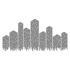 Urban Building City Scape Vector Illustration