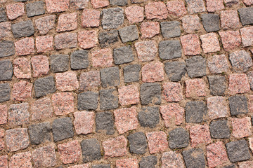 Beautiful old texture of the pavers